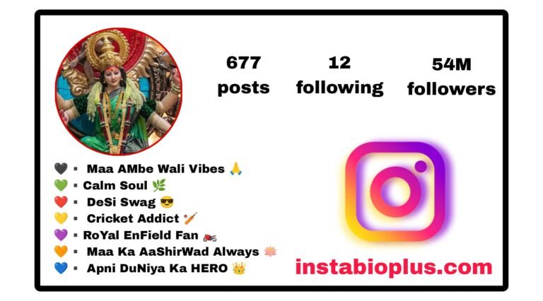 Maa Durga Bio for Instagram