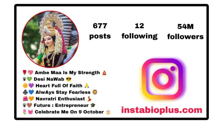 Maa Durga Bio for Instagram