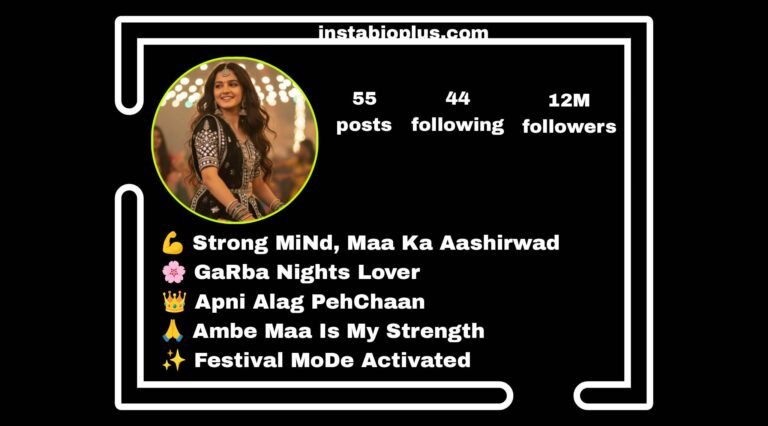 Navratri Bio For Instagram