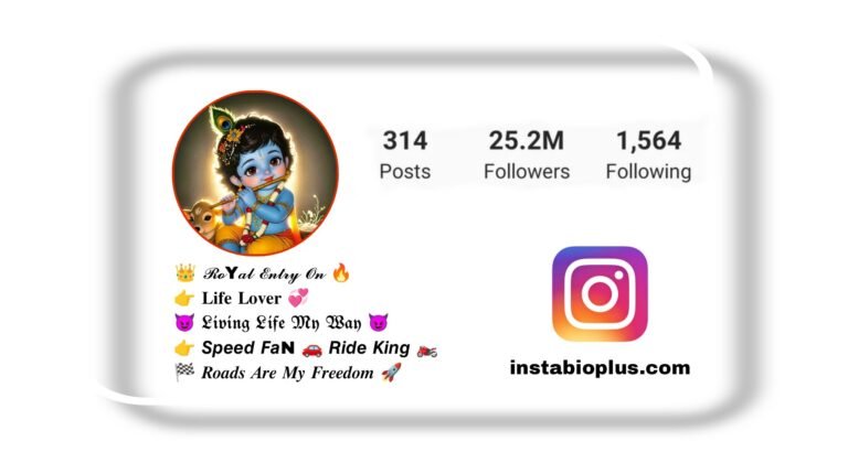 Krishna Ji Bio For Instagram