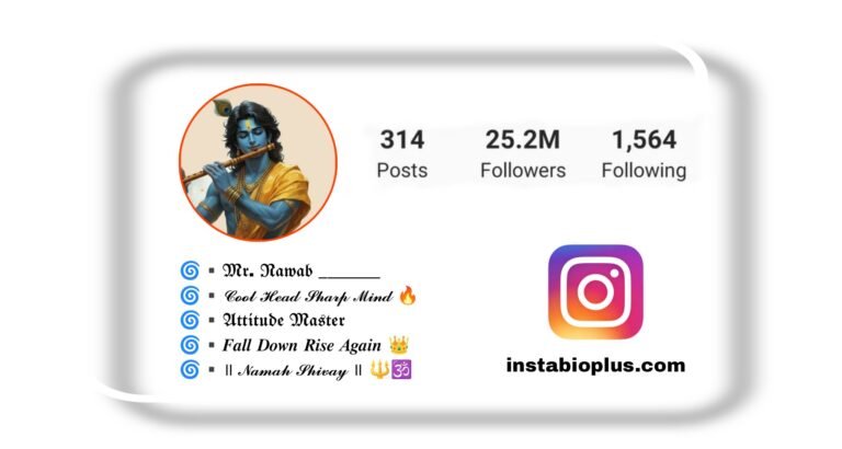 Krishna Ji Bio For Instagram