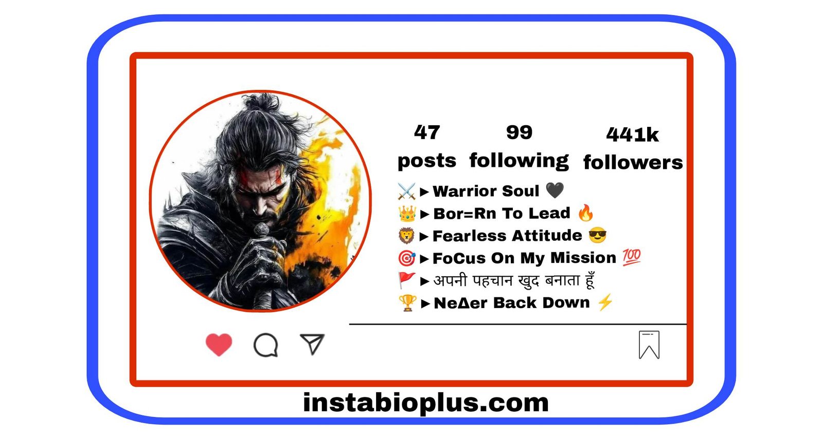 Warrior Bio For Instagram
