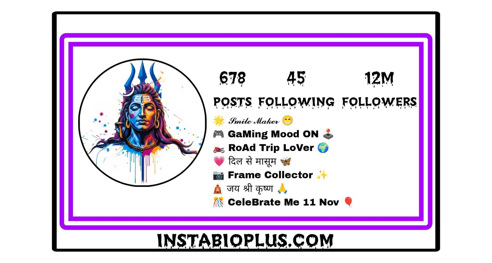 Mahadev Bio For Instagram