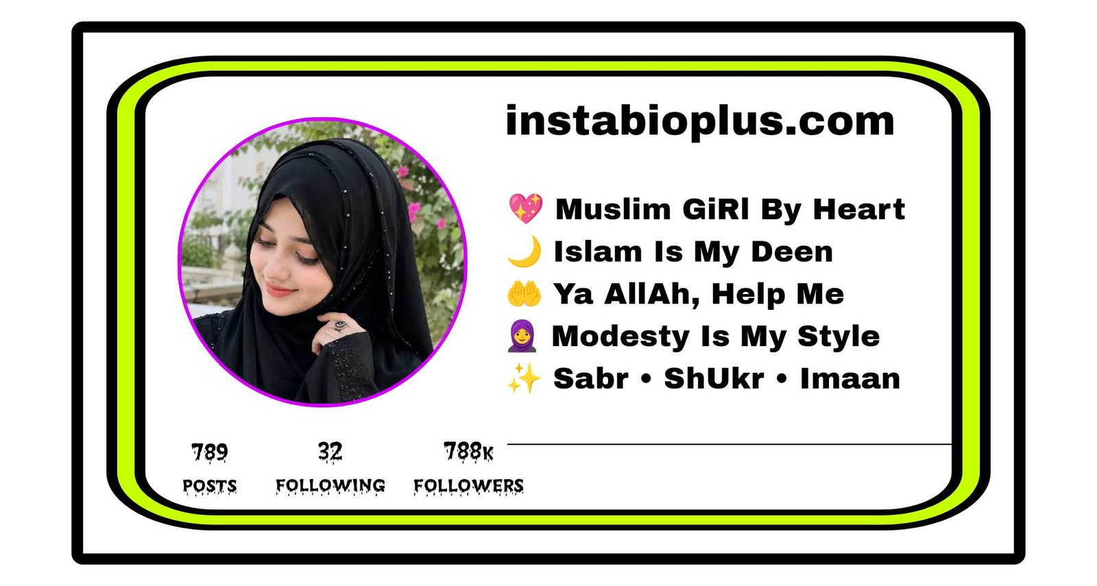 Muslim Girls Instagram Bio