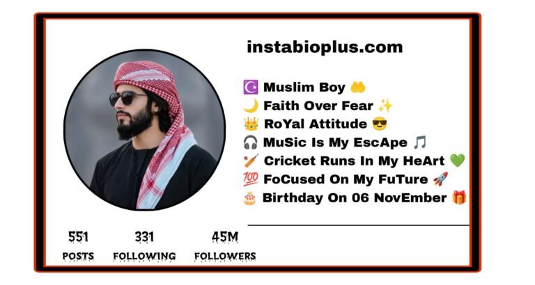 Muslim Boy Bio For Instagram